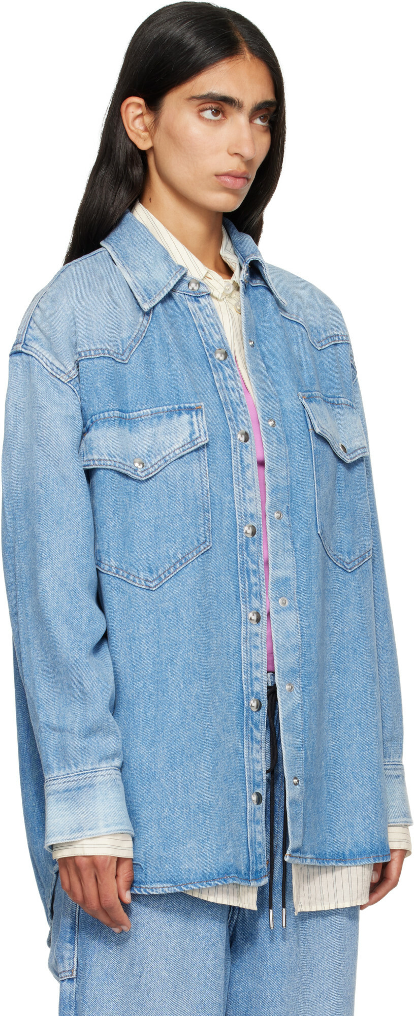AGOLDE Blue Lotta Denim Shirt