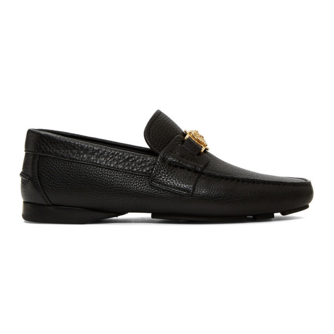 Photo: Versace Black Medusa Loafers