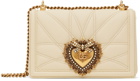 Dolce&Gabbana Off-White Medium Devotion Bag