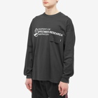 Neighborhood Men's SRL Long Sleeve Sheltech 2 T-Shirt in Black