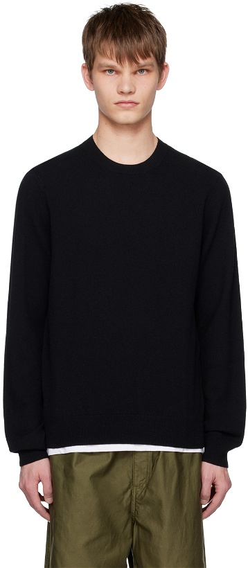 Photo: Comme des Garçons Shirt Black Crewneck Sweater