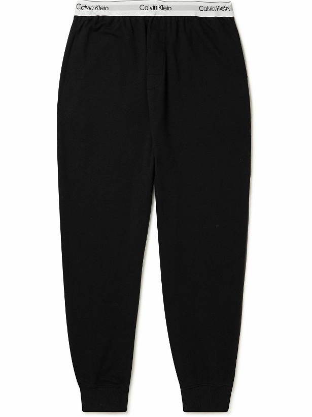Photo: Calvin Klein Underwear - Modern Cotton-Blend Jersey Tapered Sweatpants - Black