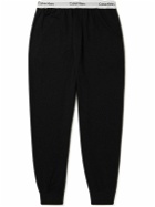 Calvin Klein Underwear - Modern Cotton-Blend Jersey Tapered Sweatpants - Black