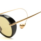 Bottega Veneta Eyewear Bottega Veneta BV1436S Drop Sunglasses in Black/Gold/Yellow 