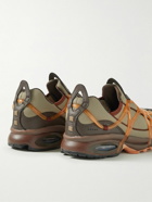 Nike - Alpha Project Air Kukini Mesh, Leather and TPU Sneakers - Brown