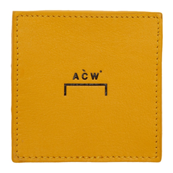 Photo: A-Cold-Wall* Yellow Leather Coin Wallet