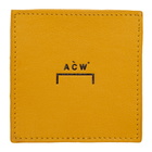 A-Cold-Wall* Yellow Leather Coin Wallet