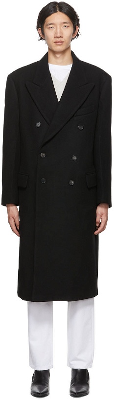 Photo: Recto Black Double-Breasted Coat