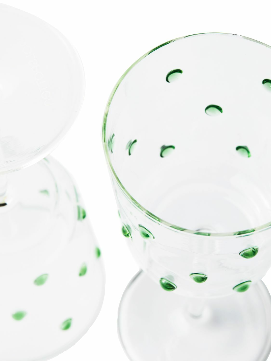 POLSPOTTEN Set Of 2 Nob Wine Glasses