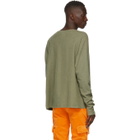 Greg Lauren Khaki Thermal Sweatshirt