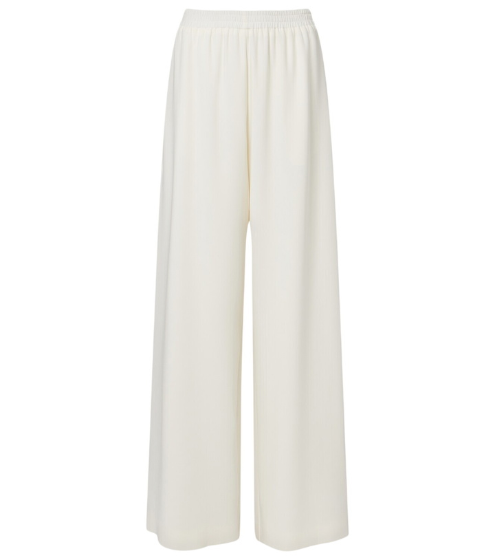Photo: Oscar de la Renta Silk-blend georgette wide-leg pants