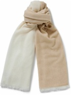 Johnstons of Elgin - Fringed Two-Tone Cashmere Scarf