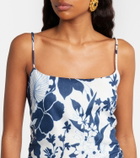 SIR Paradiso floral linen minidress