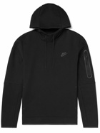 Nike - NSW Logo-Print Cotton-Jersey Hoodie - Black