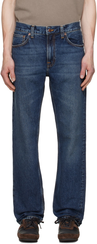 Photo: Nudie Jeans Navy Gritty Jackson Jeans