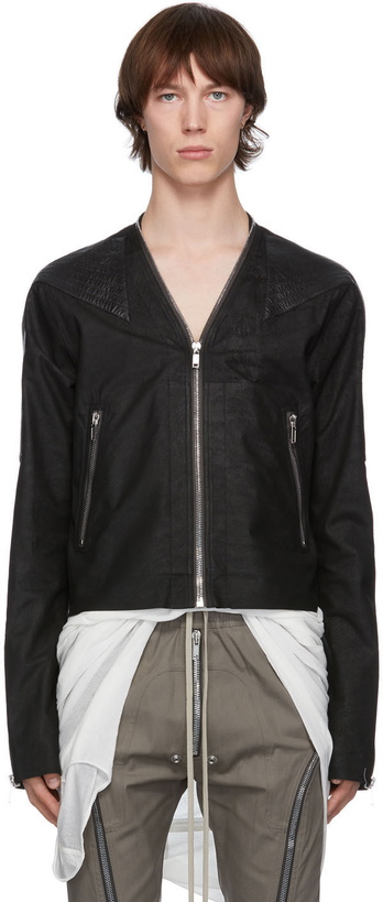 Photo: Rick Owens Black Trapunto Klaus Jacket