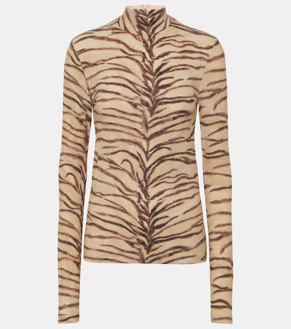 Stella McCartney Tiger-print jersey top