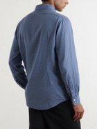 Massimo Alba - Canary Checked Cotton-Flannel Shirt - Blue