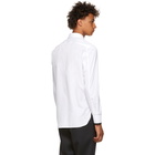 Neil Barrett White Poplin Rib Cuffs Shirt