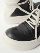 Rick Owens - Geobasket Mega Bumper Exaggerated-Sole Two-Tone Leather High-Top Sneakers - Black