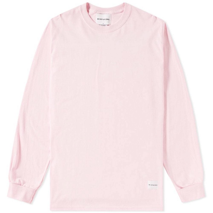 Photo: MKI Long Sleeve Embroidered Logo Tee Pink