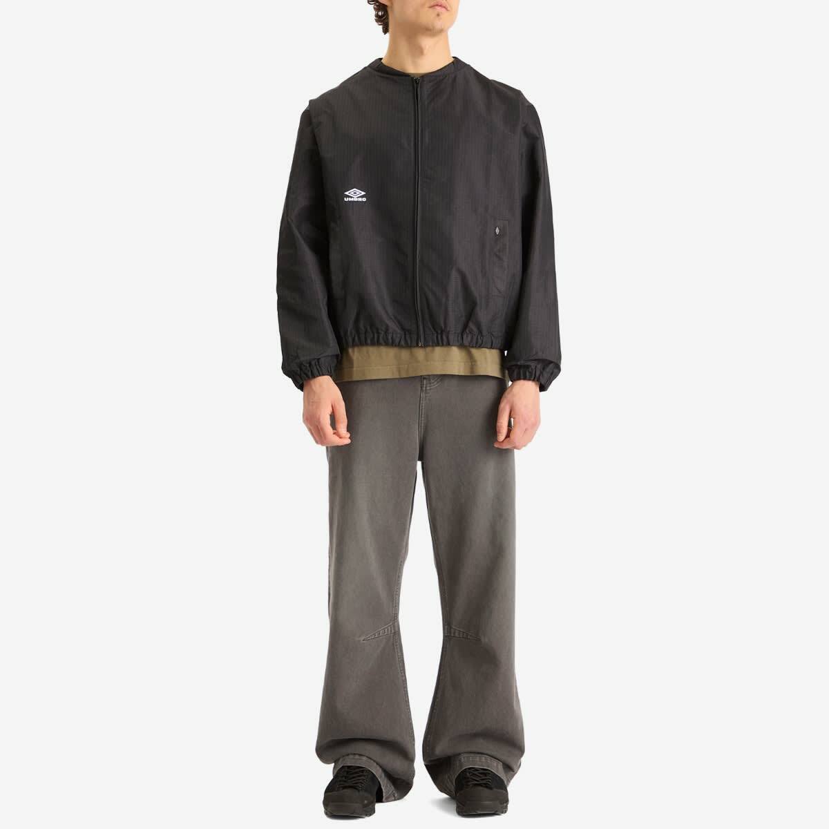 Umbro by Slam Jam Men's Micro Check Bomber Jacket in Navy