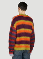 Brain Dead Blurry Lines Sweater unisex Blue