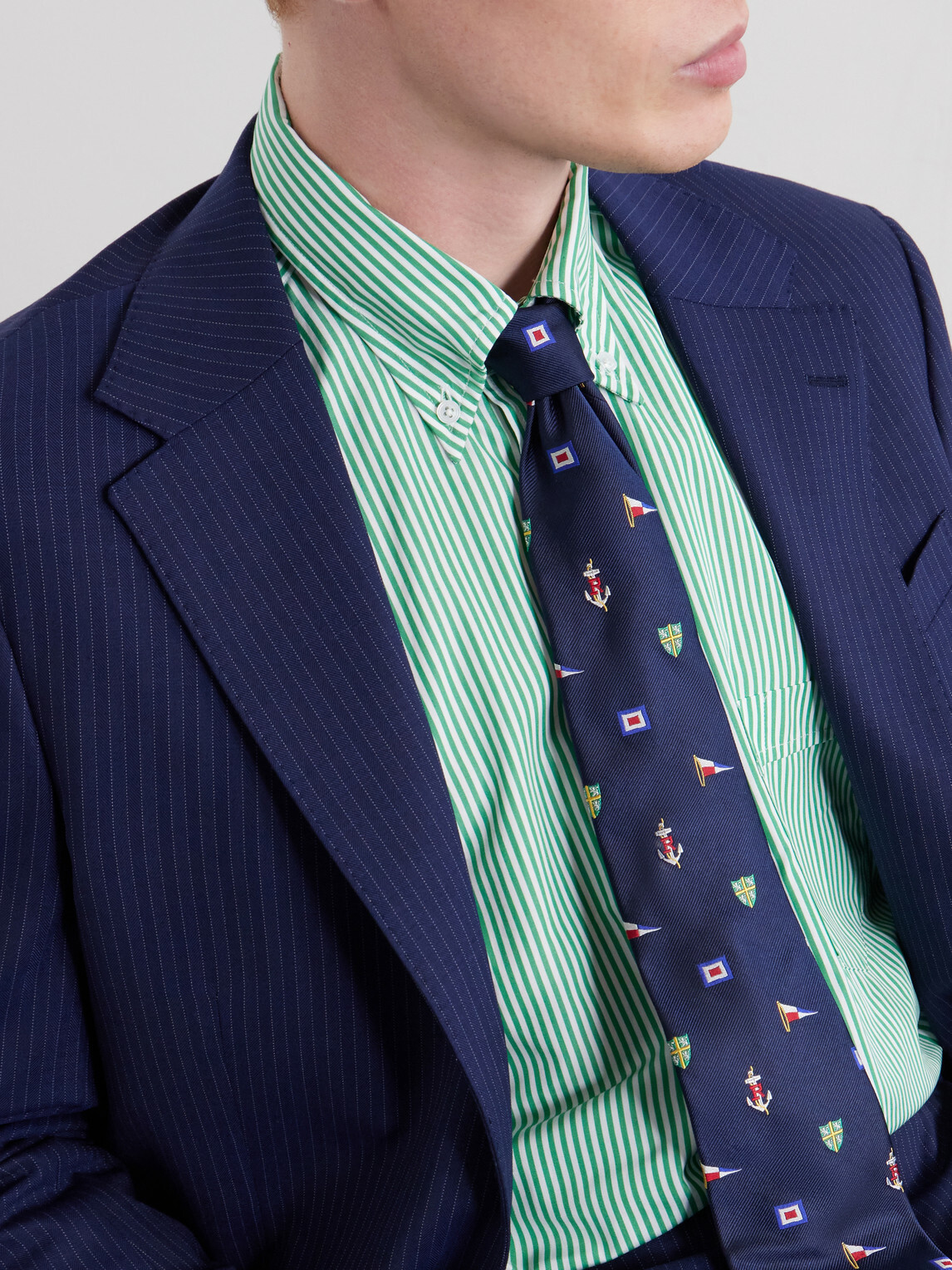 Polo Ralph Lauren - 8cm Embroidered Silk Tie