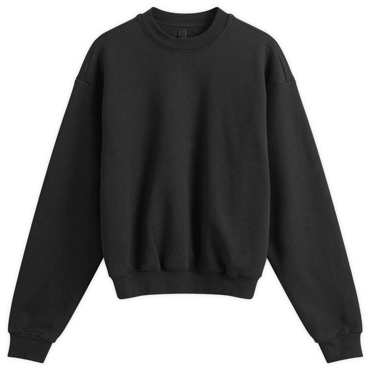 SKIMS Women's Cotton Fleece Classic Crewneck in Onyx