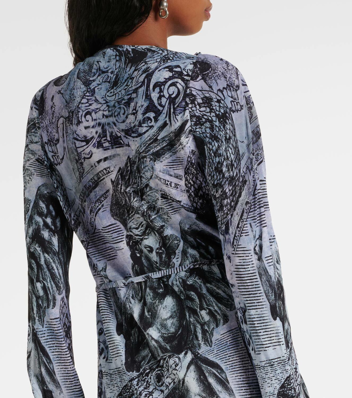 Acne Studios Printed wrap dress Acne Studios