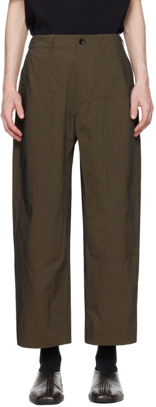 Photo: meanswhile Khaki Dope-Dyed Trousers