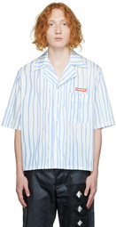 Charles Jeffrey Loverboy White Stripe Shirt