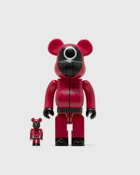 Medicom Bearbrick 400% Squid Game Worker 2 Pack Red Toys