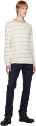 Officine Générale Off-White Striped Long Sleeve T-Shirt