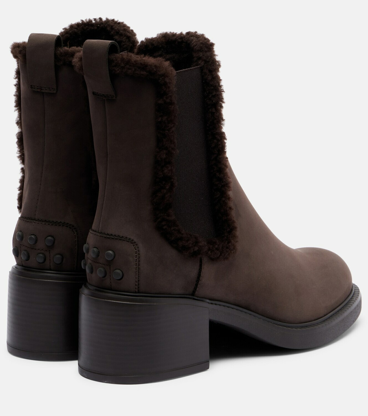 Tod's Shearling-lined leather Chelsea boots