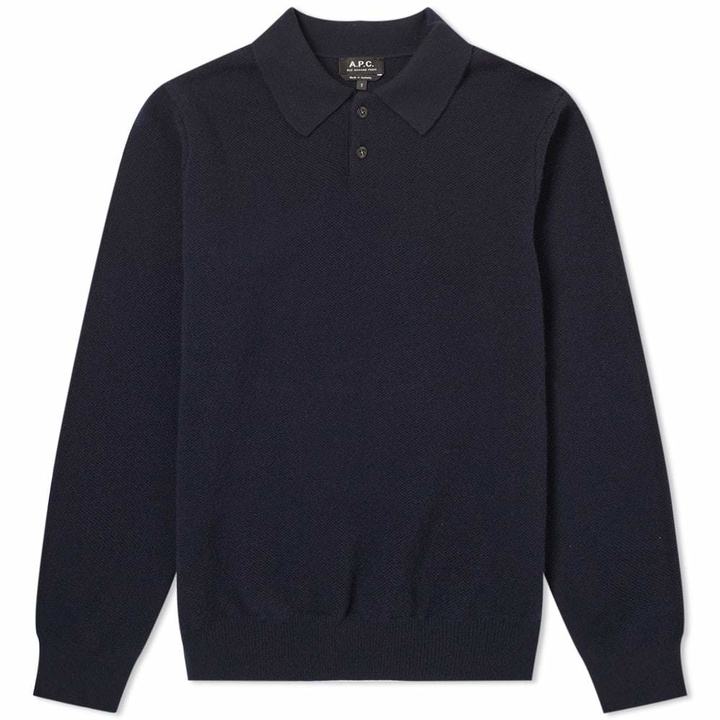 Photo: A.P.C. Long Sleeve Guitry Knitted Polo