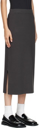 Boss Gray Festra Midi Skirt