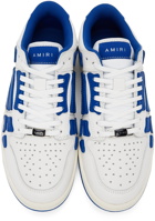 AMIRI White & Blue Skel Top Low Sneakers
