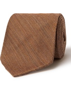 RUBINACCI - 7cm Wool and Silk-Blend Tie - Brown