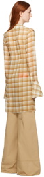 JUNEYEN Tan Check Shirt