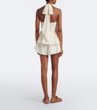 Zimmermann Fairlight lace-trimmed chiffon shorts