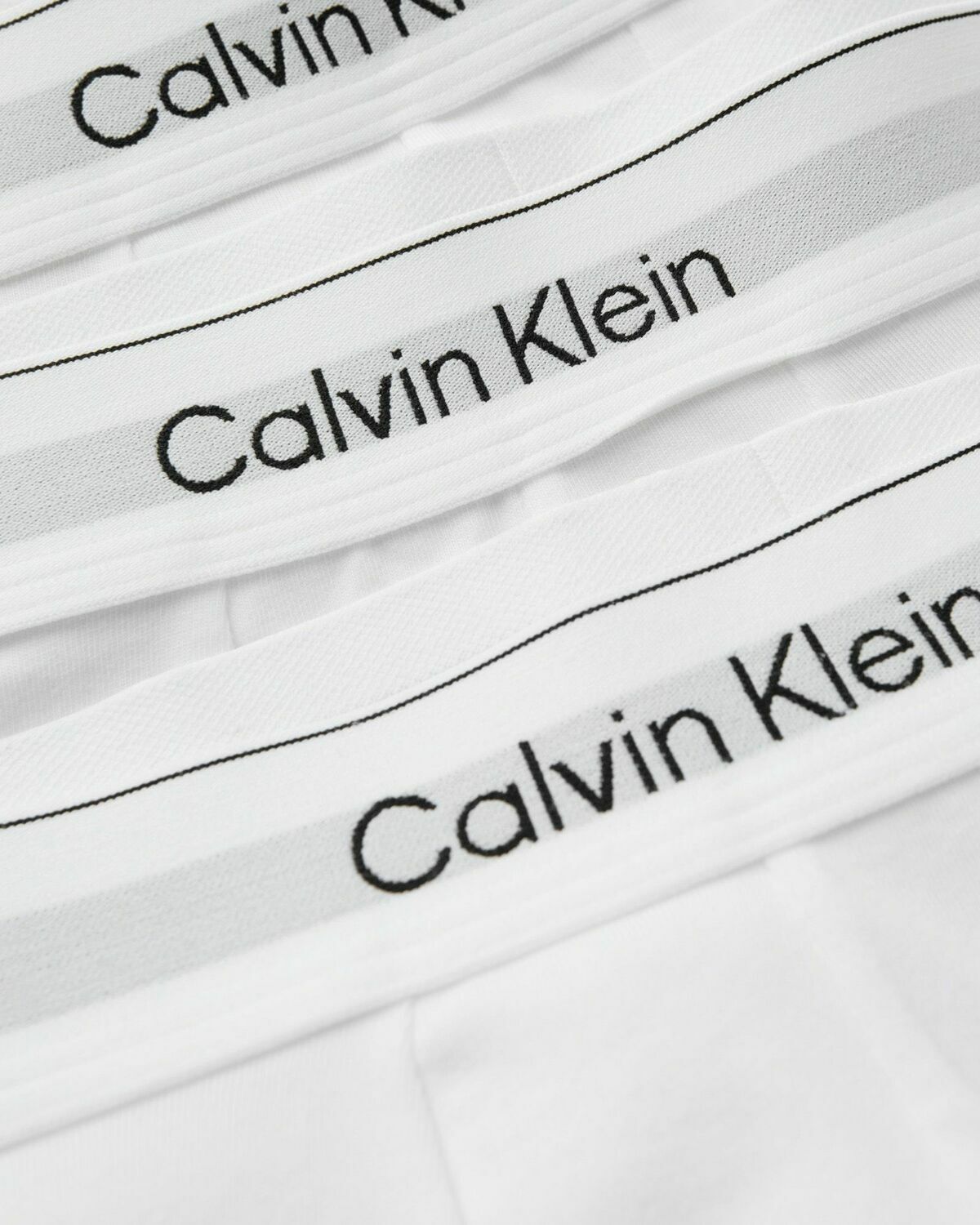 Calvin Klein Underwear LOW RISE TRUNK ICON COTTON STRETCH 3-PACK White Mens Boxers & Brief