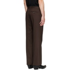 Ernest W. Baker Brown Loose Fit Flare Trousers