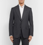 TOM FORD - Navy Shelton Slim-Fit Puppytooth Wool Suit Jacket - Navy