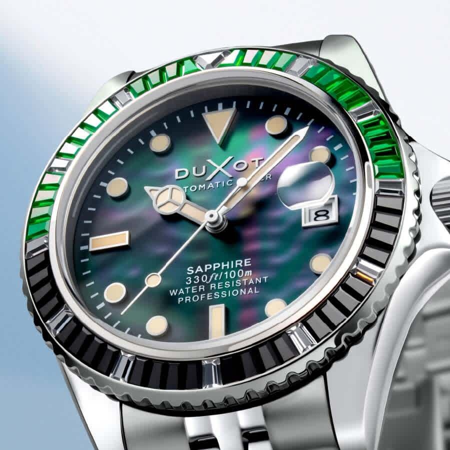 Duxot Atlantica 40 Rainbow Automatic Black Dial Mens Watch DX-2077-33