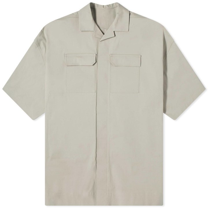 Photo: Rick Owens Men's Magnum Tommy Heavy Cotton Outershirt in Pearl