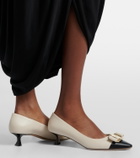 Ferragamo Zelma bow-detail leather pumps