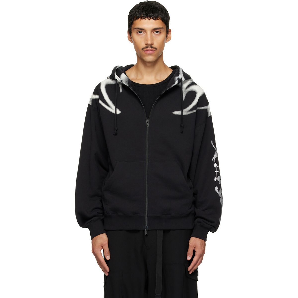 Y-3 Black Chito Edition Graphic Zipper Hoodie