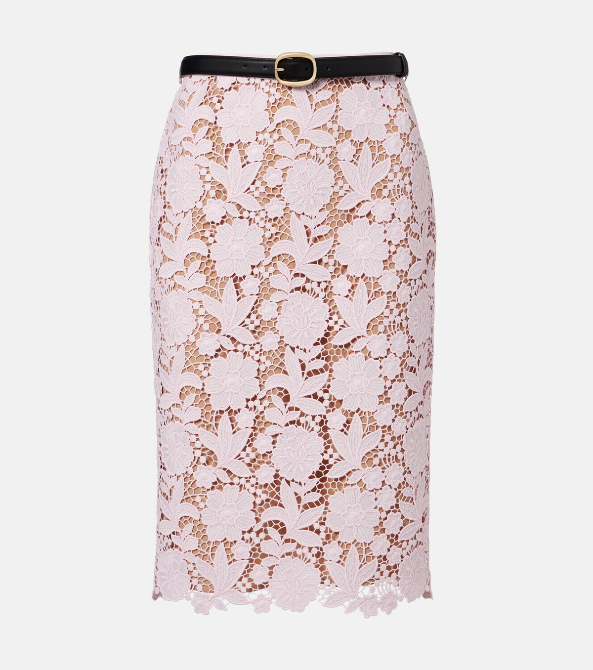 Self-Portrait Lace pencil skirt