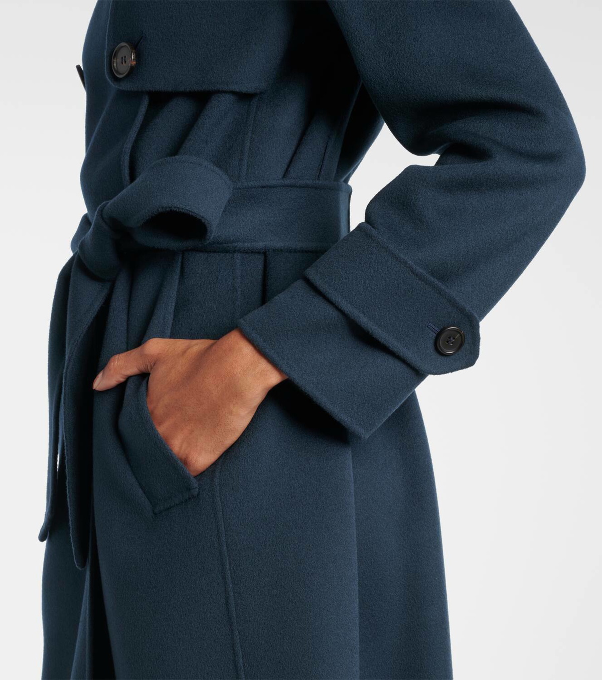 'S Max Mara Belted virgin wool coat